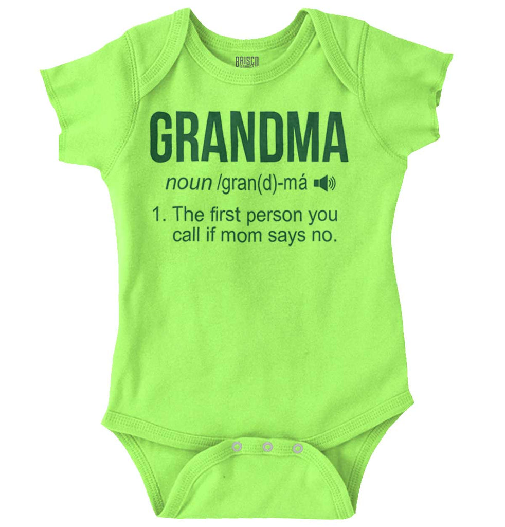 Grandma Romper Bodysuit-Direct To Garment Print-Brisco Baby