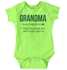 Grandma Romper Bodysuit-Direct To Garment Print-Brisco Baby