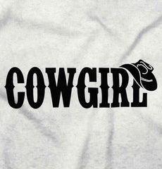 Cowgirl Infant Baby Bib-Direct To Garment Print-Brisco Baby