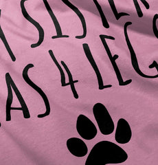 Sister has 4 legs Solid Baby Pajama Top-Direct To Garment Print-Brisco Baby