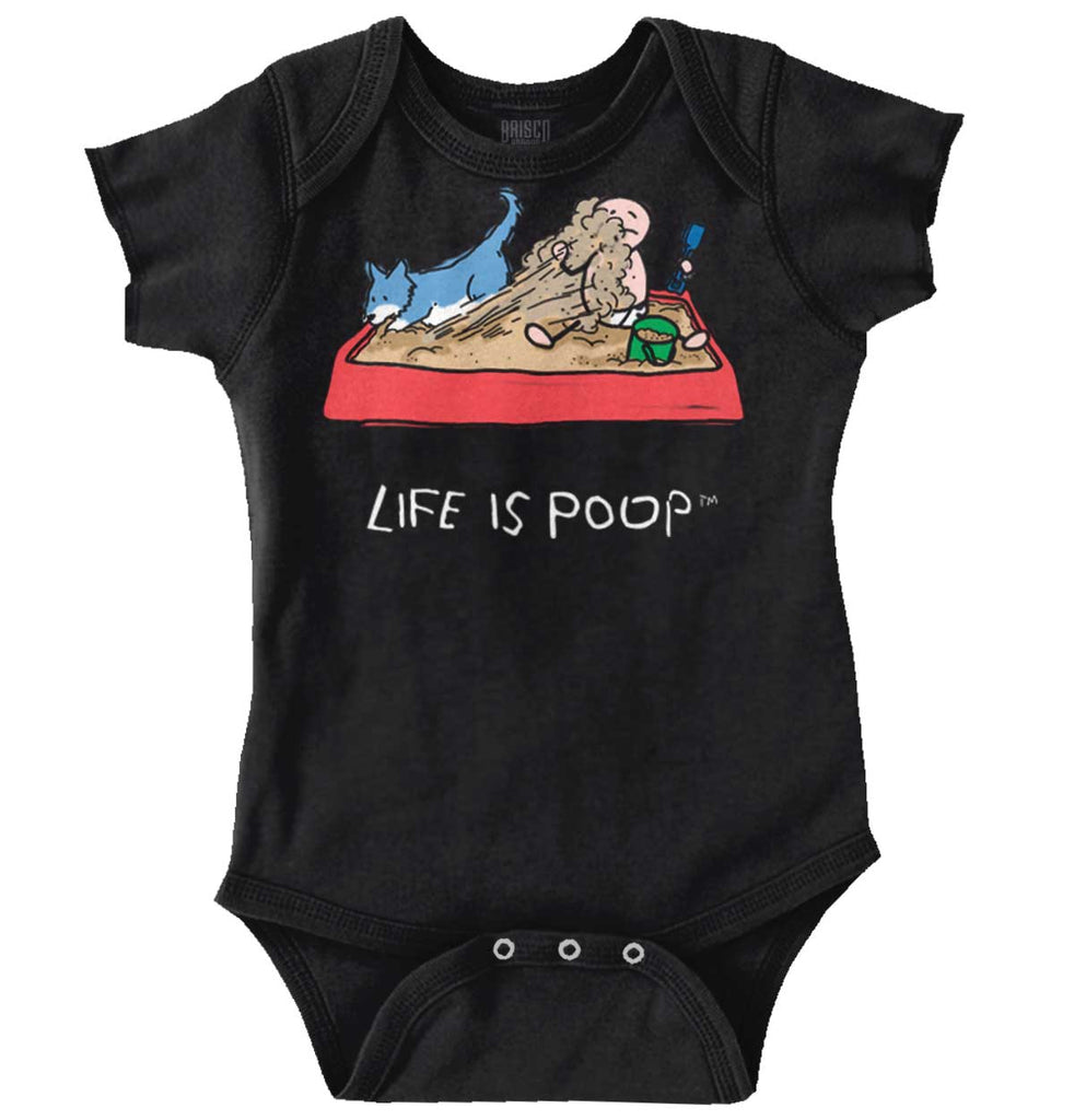 Dog Sandbox Romper Bodysuit-Direct To Garment Print-Brisco Baby