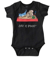 Dog Sandbox Romper Bodysuit-Direct To Garment Print-Brisco Baby