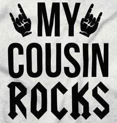 My Cousin Rocks Infant Baby Bib-Direct To Garment Print-Brisco Baby