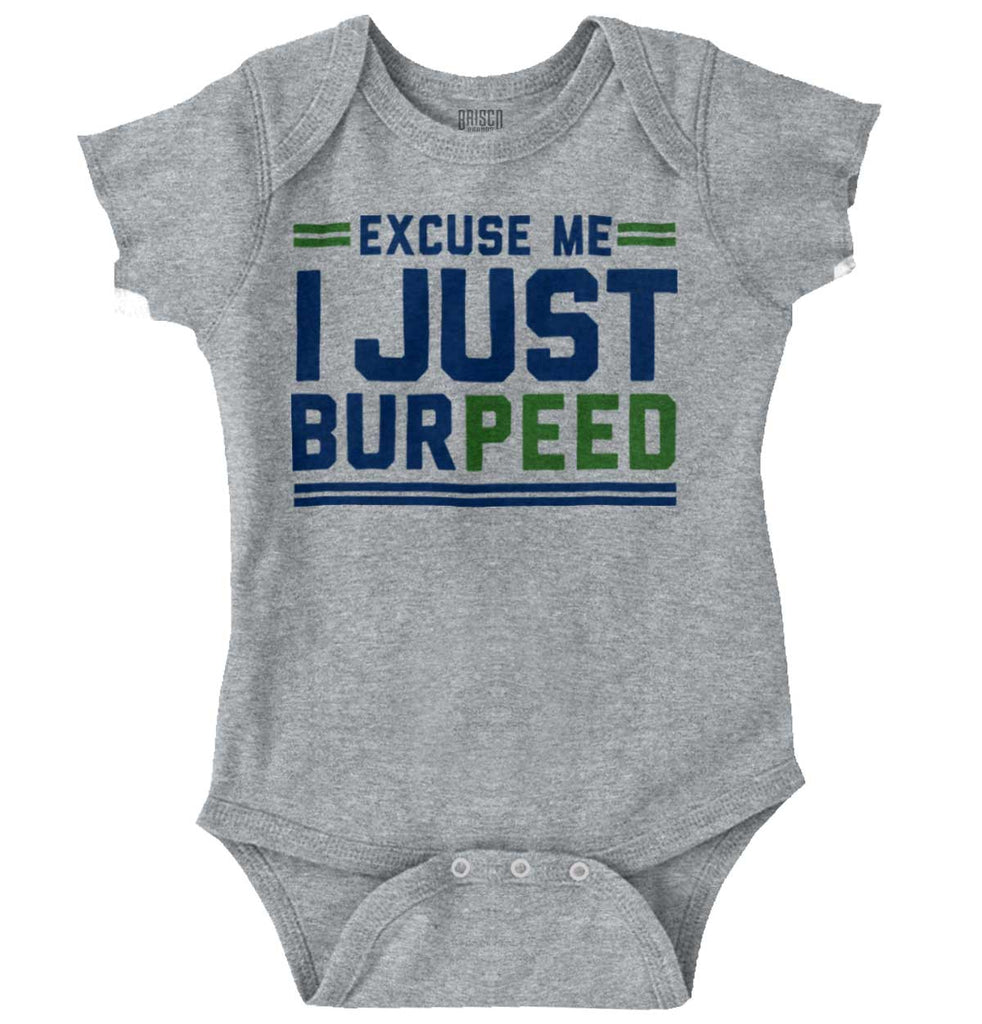 Just Burpeed Romper Bodysuit-Direct To Garment Print-Brisco Baby