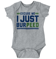 Just Burpeed Romper Bodysuit-Direct To Garment Print-Brisco Baby