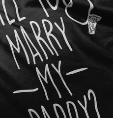 Marry My Daddy Romper Bodysuit-Direct To Garment Print-Brisco Baby