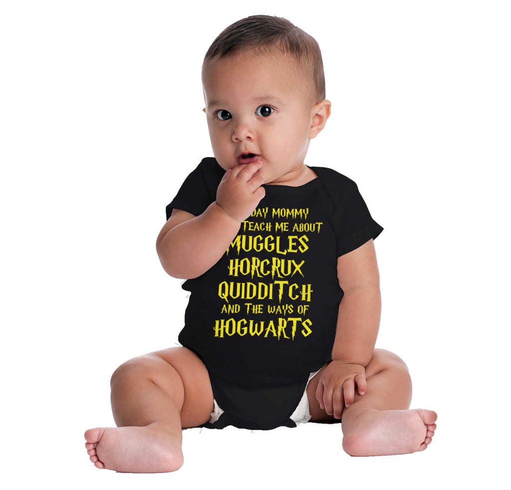 Muggles Horcrux Quidditch Romper Bodysuit-Direct To Garment Print-Brisco Baby