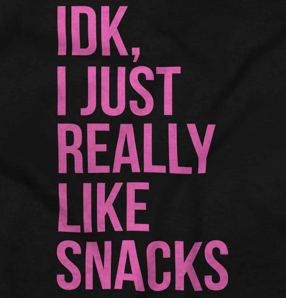 Really Like Snacks Toddler Ruffled Trim T-Shirt-Direct To Garment Print-Brisco Baby