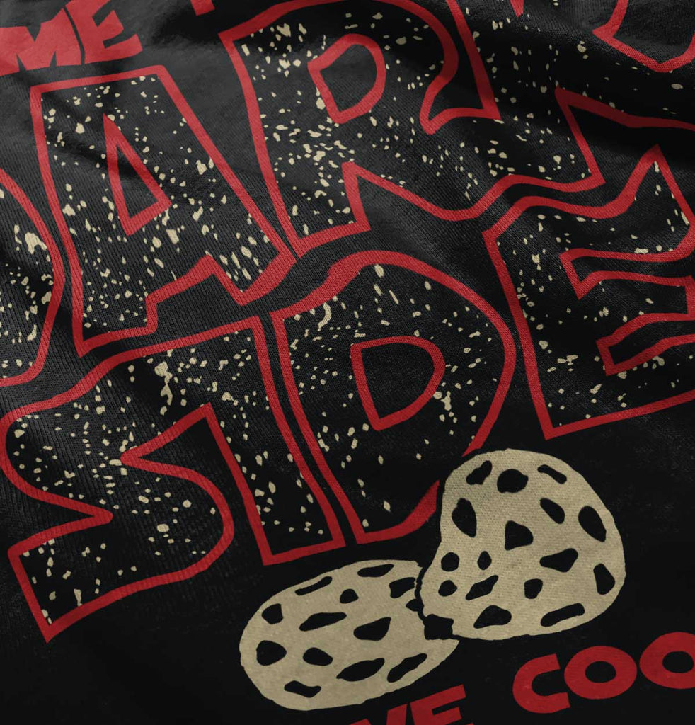 Come To The Dark Side Toddler Ruffle Bottom Tee-Direct To Garment Print-Brisco Baby