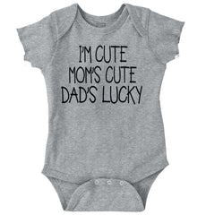 Dad's Lucky Romper Bodysuit-Direct To Garment Print-Brisco Baby