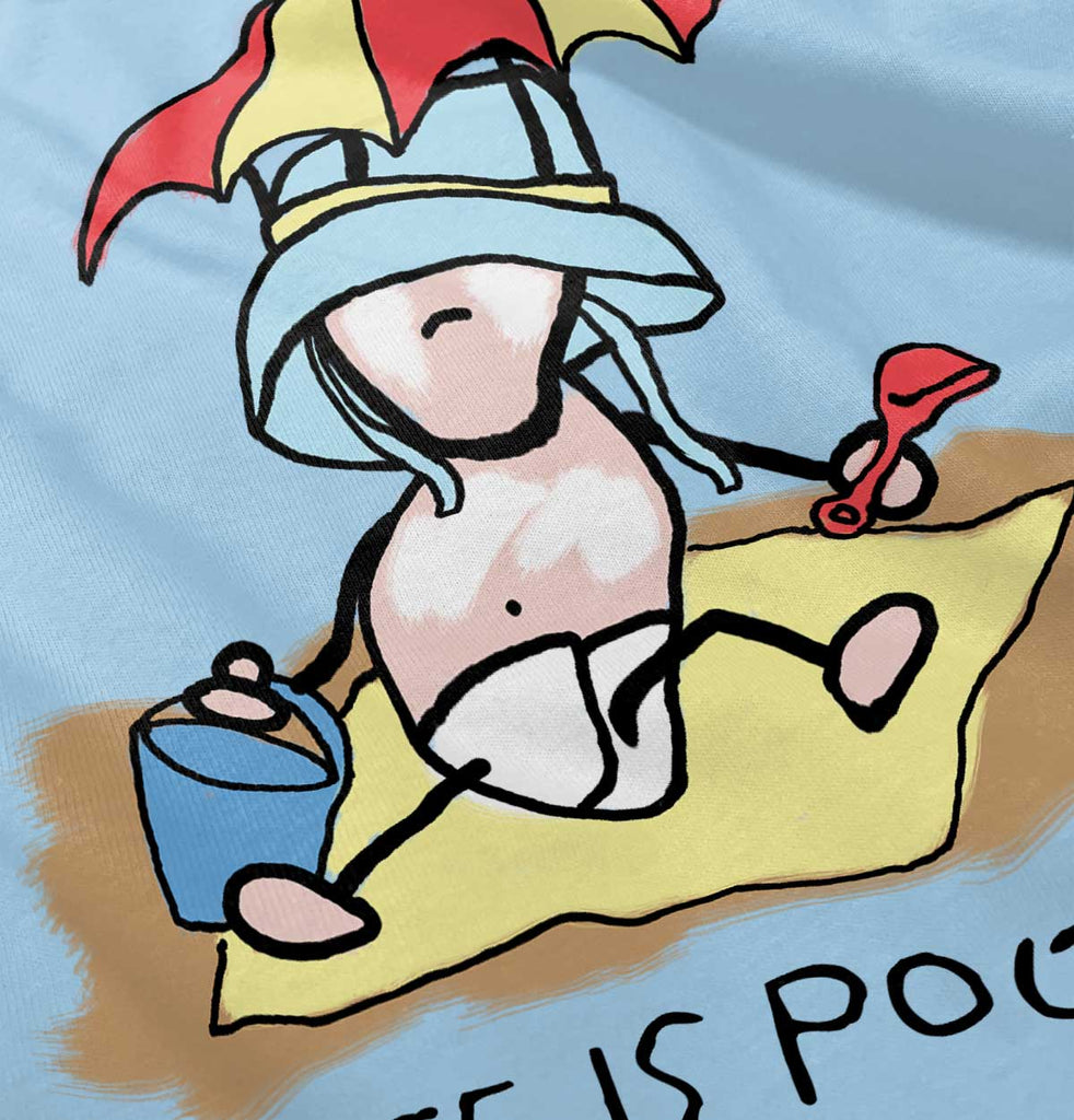 Beach Umbrella Infant Toddler T Shirt-Direct To Garment Print-Brisco Baby