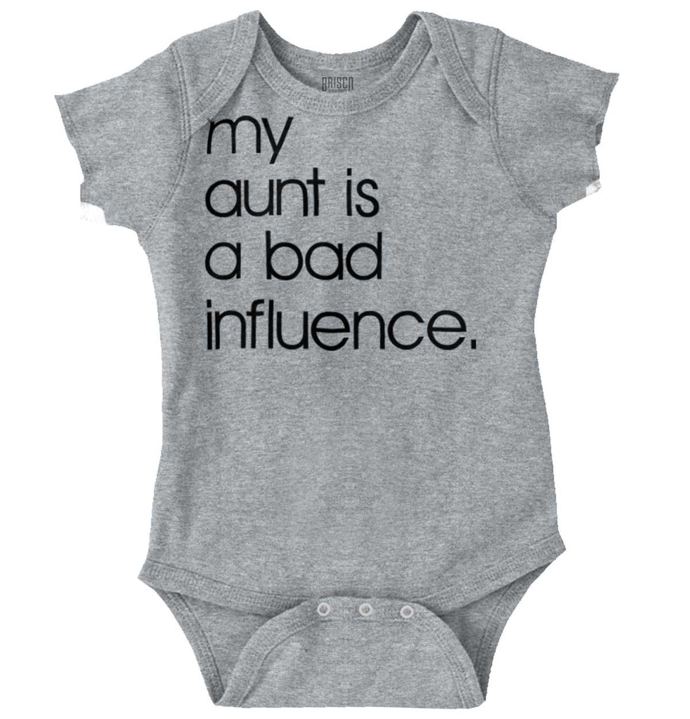 Bad Influence Romper Bodysuit-Direct To Garment Print-Brisco Baby