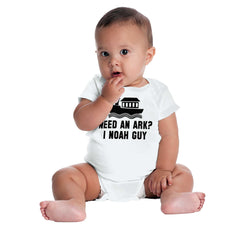 Ark Noah Guy Romper Bodysuit-Direct To Garment Print-Brisco Baby