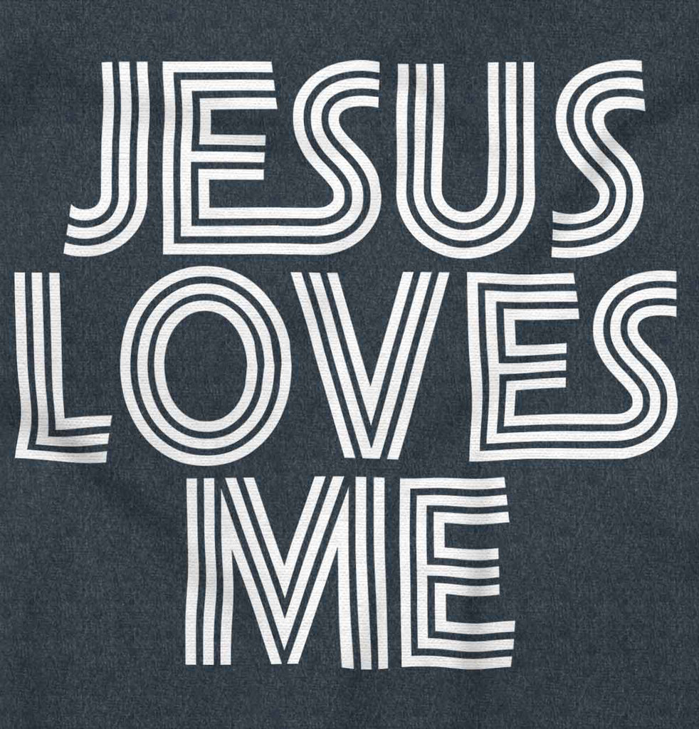 Christ Loves Me Football Romper Bodysuit-Direct To Garment Print-Brisco Baby