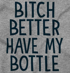 My Bottle Raglan Romper Bodysuit-Direct To Garment Print-Brisco Baby