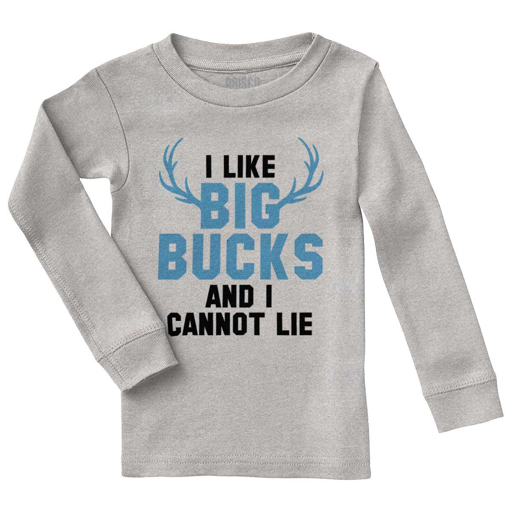 I Like Big Bucks Solid Baby Pajama Top-Direct To Garment Print-Brisco Baby