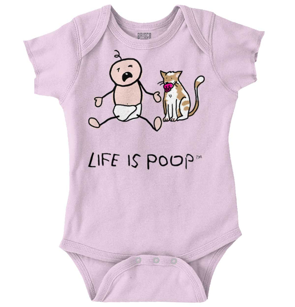 Cat Pacifier Romper Bodysuit-Direct To Garment Print-Brisco Baby