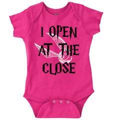 Open At The Close Romper Bodysuit-Direct To Garment Print-Brisco Baby