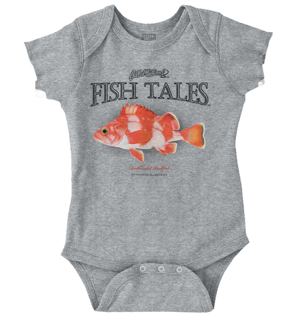 Redbanded Rockfish Romper Bodysuit-Direct To Garment Print-Brisco Baby