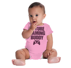 Future Gaming Buddy Romper Bodysuit-Direct To Garment Print-Brisco Baby