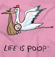 Stork Infant Toddler T Shirt-Direct To Garment Print-Brisco Baby