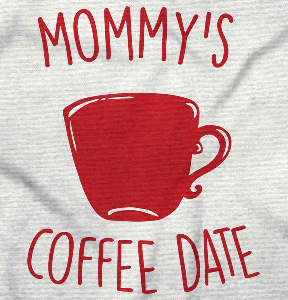 Mommy's Coffee Date Infant Baby Bib-Direct To Garment Print-Brisco Baby