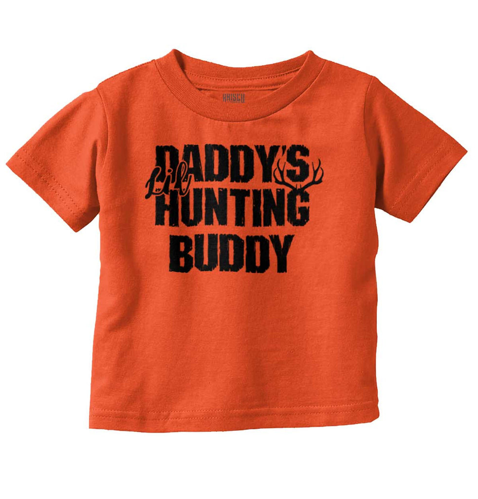 Lil Hunting Buddy Infant Toddler T Shirt-Direct To Garment Print-Brisco Baby