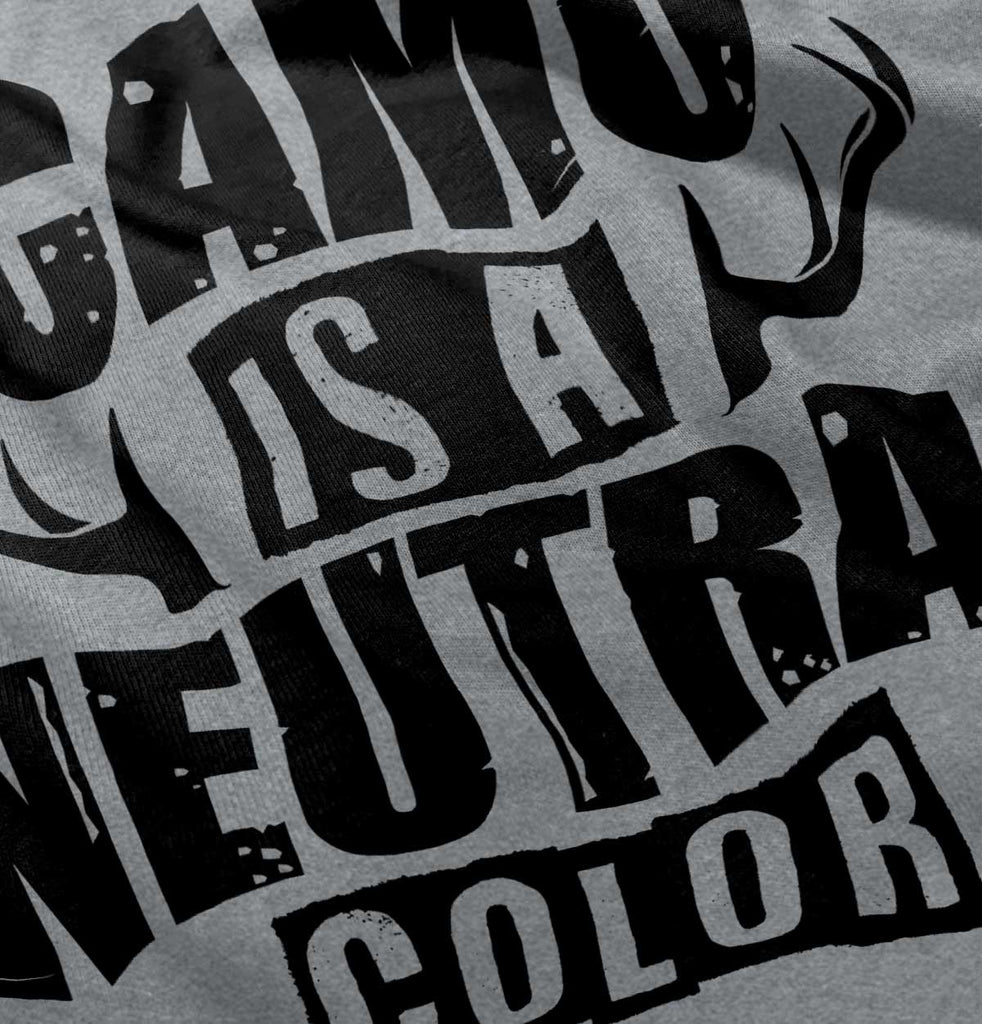 Camo Is A Neutral Color Romper Bodysuit-Direct To Garment Print-Brisco Baby