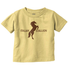 Italian Stallion Infant Toddler T Shirt-Direct To Garment Print-Brisco Baby