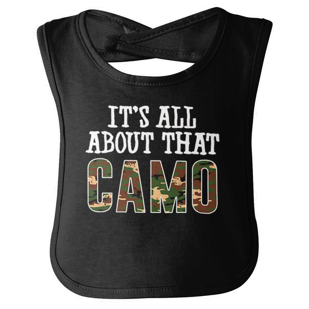 All About That Camo Infant Baby Bib-Direct To Garment Print-Brisco Baby