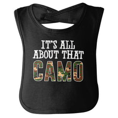 All About That Camo Infant Baby Bib-Direct To Garment Print-Brisco Baby