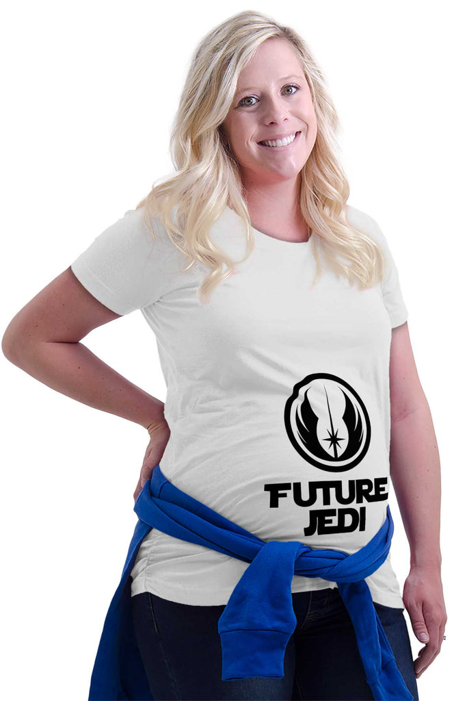 Future Jedi Maternity T-Shirt-Direct To Garment Print-Brisco Baby