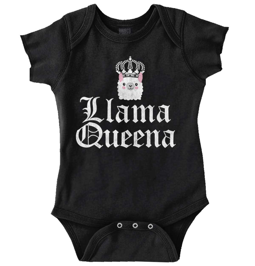 Llama Queena Romper Bodysuit-Direct To Garment Print-Brisco Baby