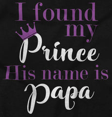 Found My Prince Name Is Papa Infant Baby Bib-Direct To Garment Print-Brisco Baby
