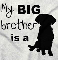 Brother is a Dog Romper Bodysuit-Direct To Garment Print-Brisco Baby