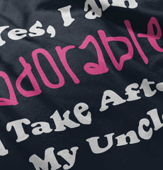 Adorable After Uncle Infant Toddler T Shirt-Direct To Garment Print-Brisco Baby