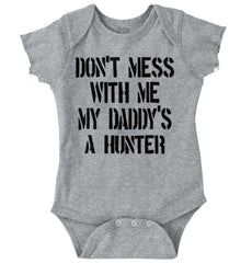Daddy's A hunter Romper Bodysuit-Direct To Garment Print-Brisco Baby