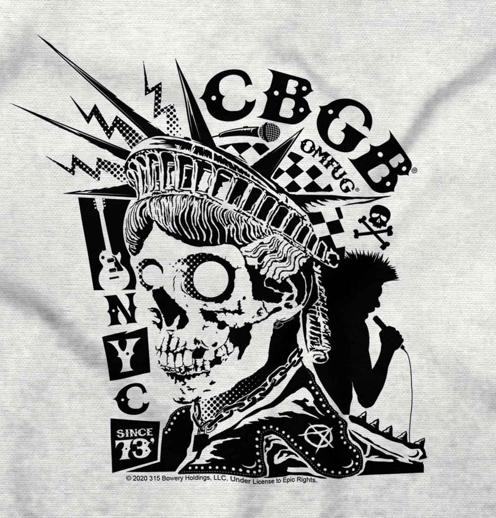 Liberty CBGB Romper Bodysuit-Direct To Garment Print-Brisco Baby
