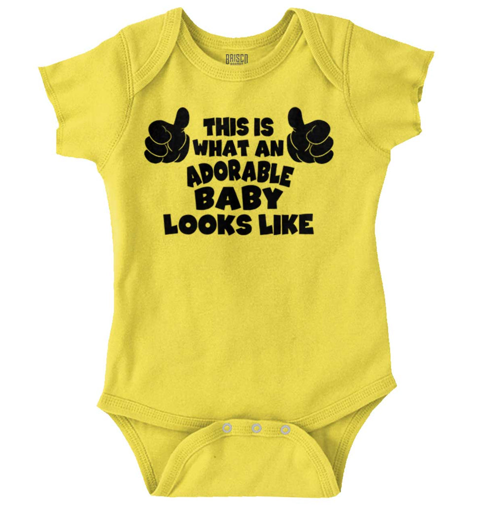 Adorable Looks Like Romper Bodysuit-Direct To Garment Print-Brisco Baby