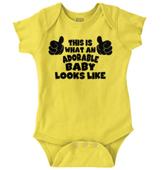 Adorable Looks Like Romper Bodysuit-Direct To Garment Print-Brisco Baby