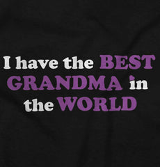 Best Grandma In The World Infant Toddler T Shirt-Direct To Garment Print-Brisco Baby
