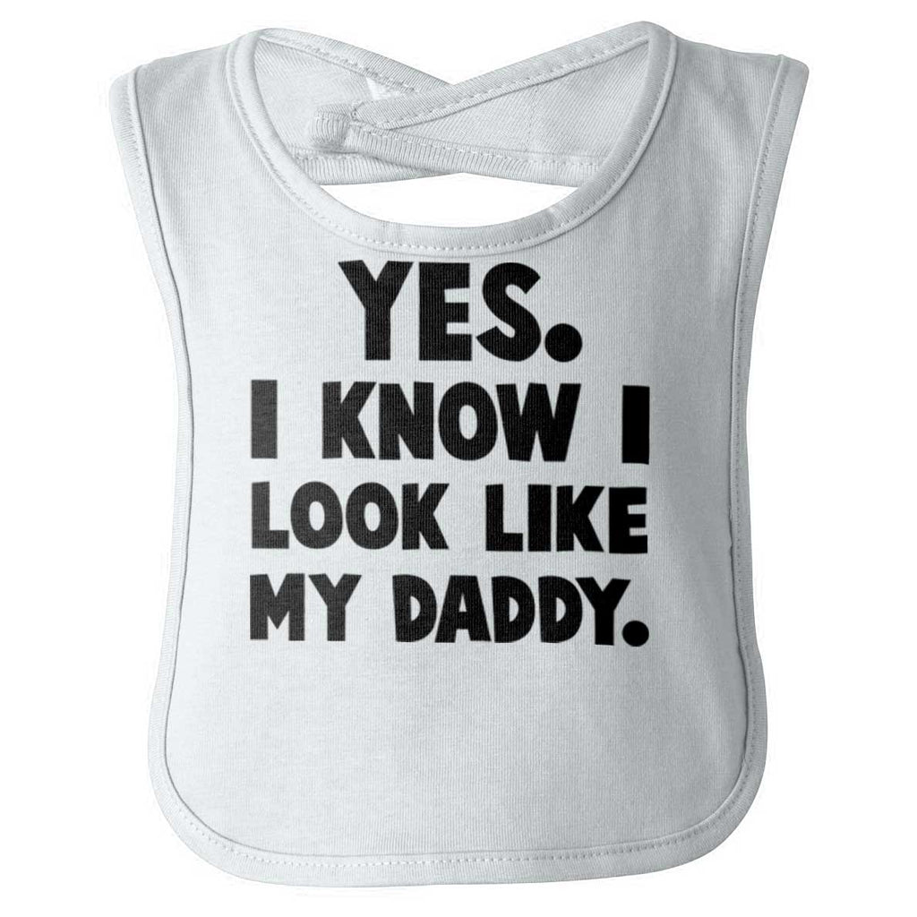 Look Like Daddy Infant Baby Bib-Direct To Garment Print-Brisco Baby