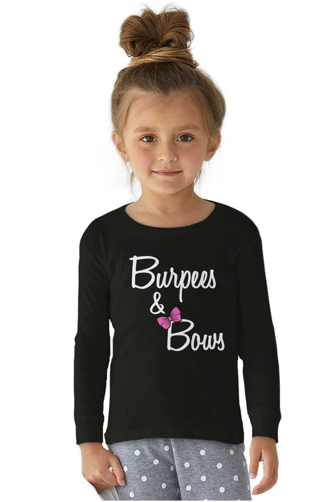 Burpees and Bows Solid Baby Pajama Top-Direct To Garment Print-Brisco Baby