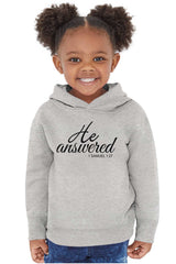 He Answered Toddler Pullover Hoodie-Direct To Garment Print-Brisco Baby