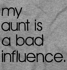 Bad Influence Infant Toddler T Shirt-Direct To Garment Print-Brisco Baby