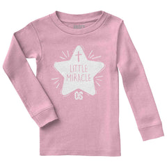 Little Miracle Solid Baby Pajama Top-Direct To Garment Print-Brisco Baby