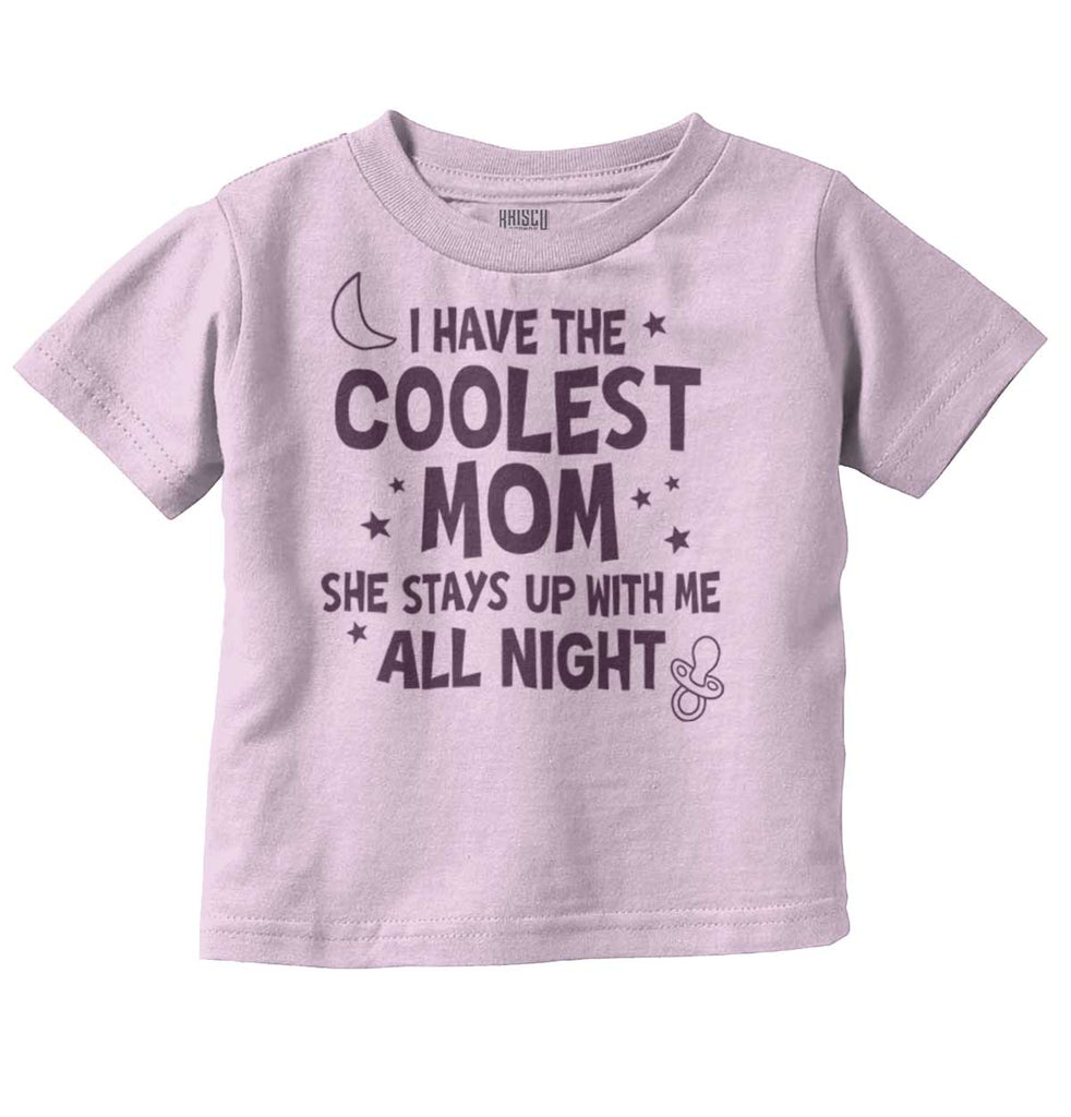 Coolest Mom Infant Toddler T Shirt-Direct To Garment Print-Brisco Baby