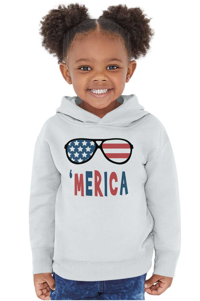 ‘merica Toddler Pullover Hoodie-Direct To Garment Print-Brisco Baby