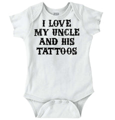 Uncle's Tattoos Romper Bodysuit-Direct To Garment Print-Brisco Baby