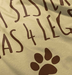 Sister has 4 legs Romper Bodysuit-Direct To Garment Print-Brisco Baby